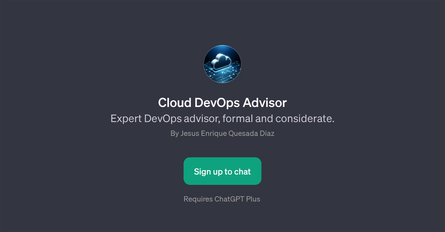 Cloud DevOps Advisor website