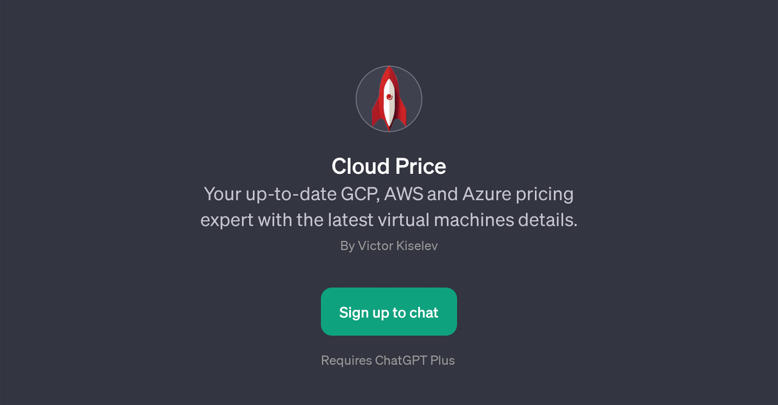 Cloud Price GPT website
