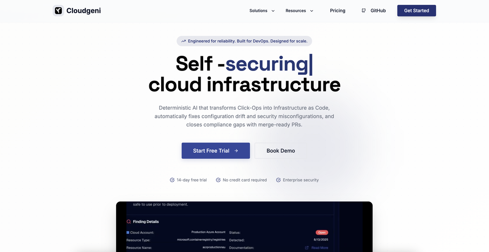 Cloudgeni website