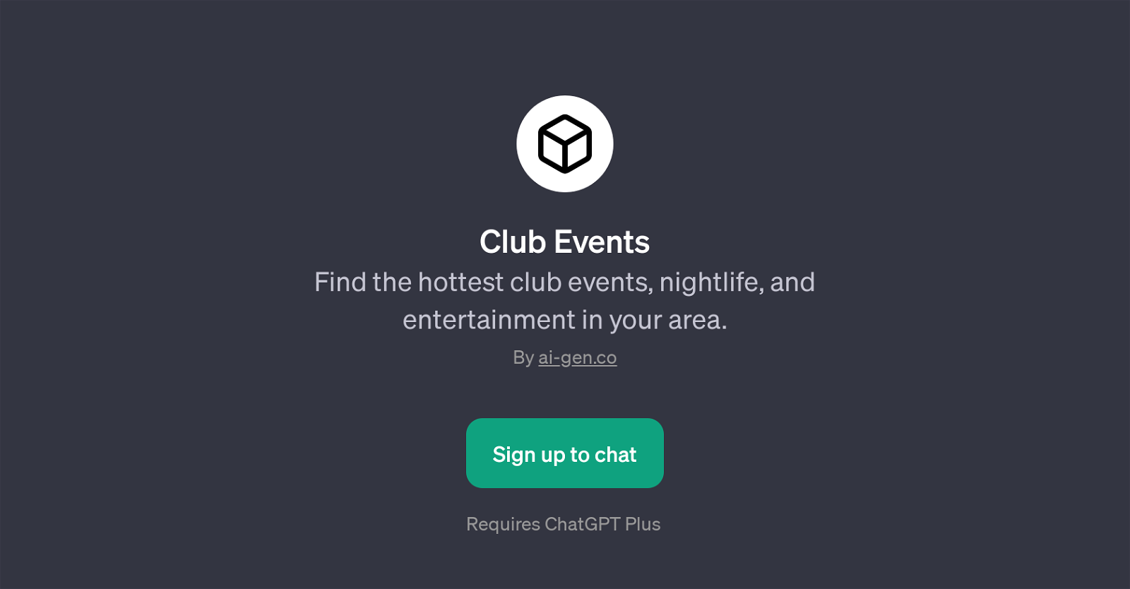 Club Events website