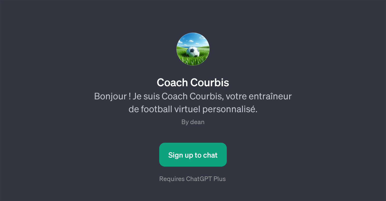 Coach Courbis website