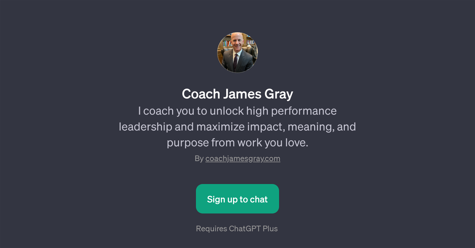 Coach James Gray website