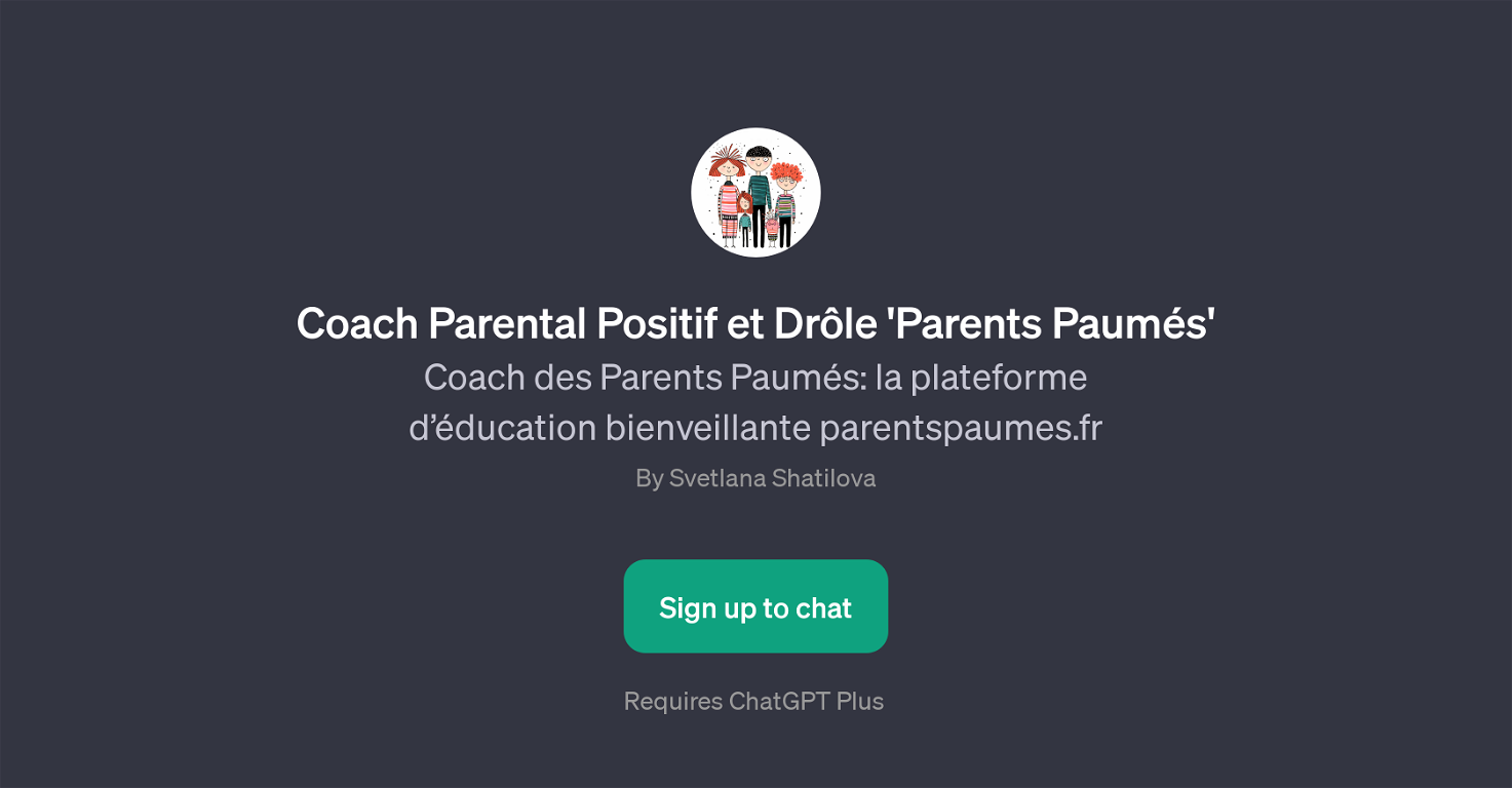 Coach Parental Positif et Drle 'Parents Paums' website