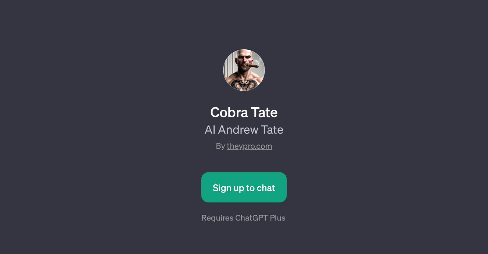 Cobra Tate website