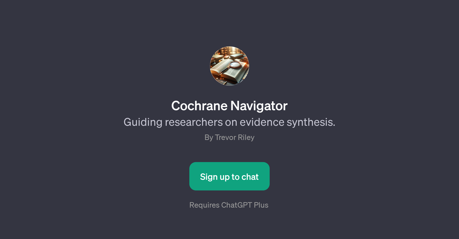 Cochrane Navigator website