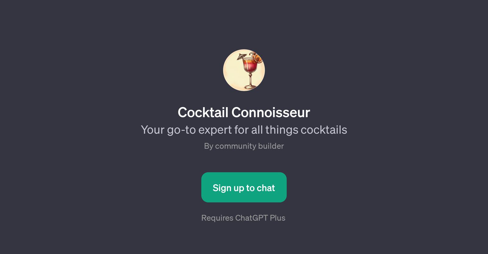Cocktail Connoisseur website