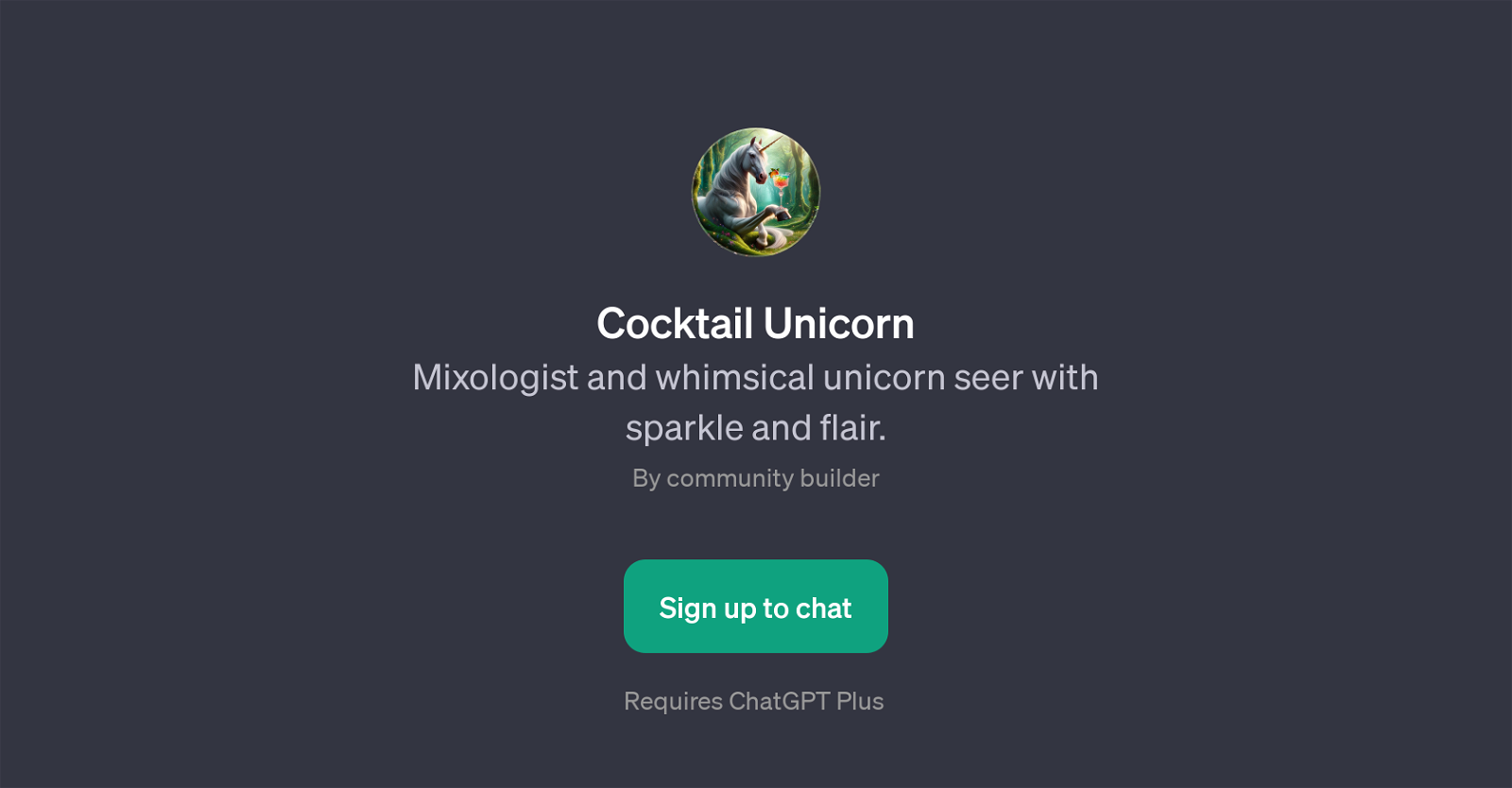 Cocktail Unicorn website