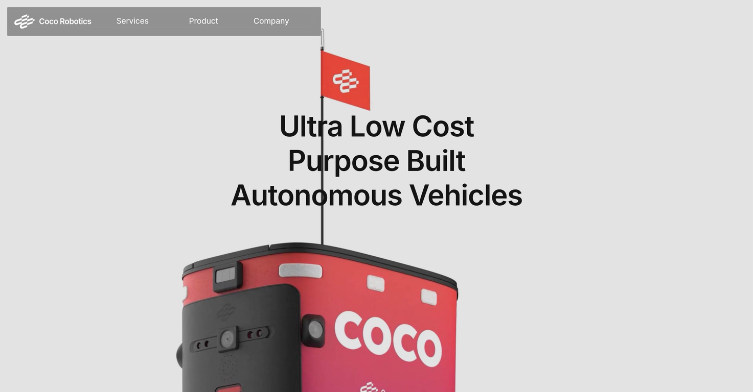 Coco Robotics website