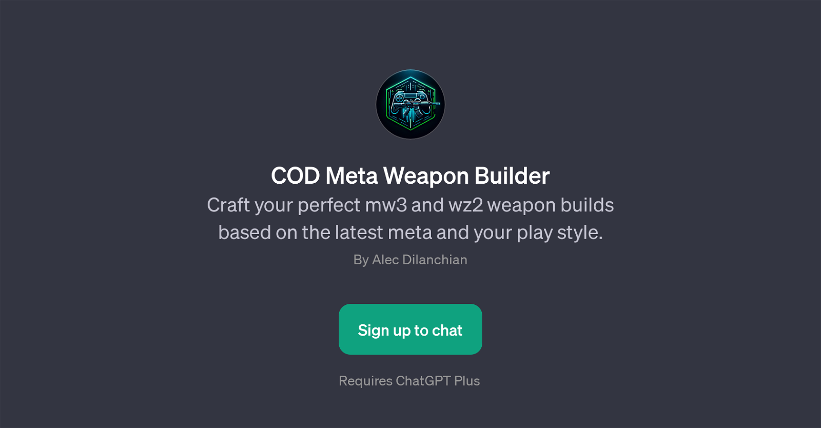 COD Meta Weapon Builder website