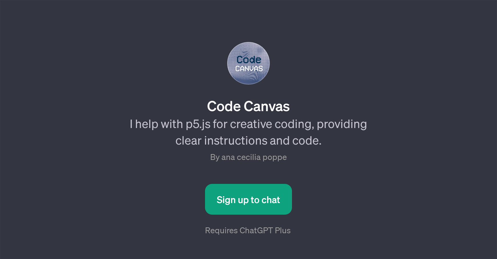 Code Canvas website