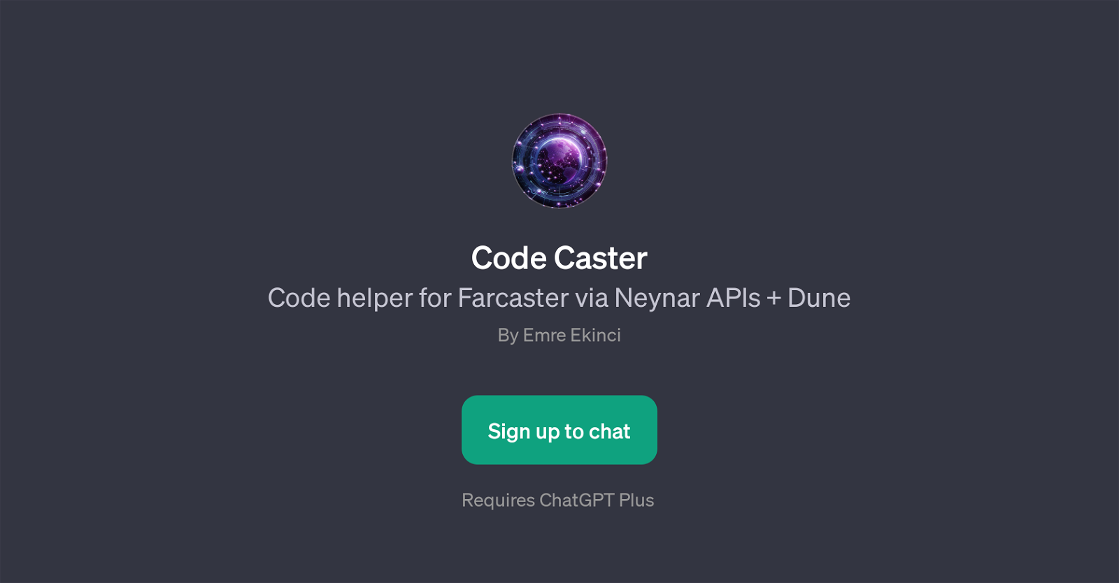 Code Caster website