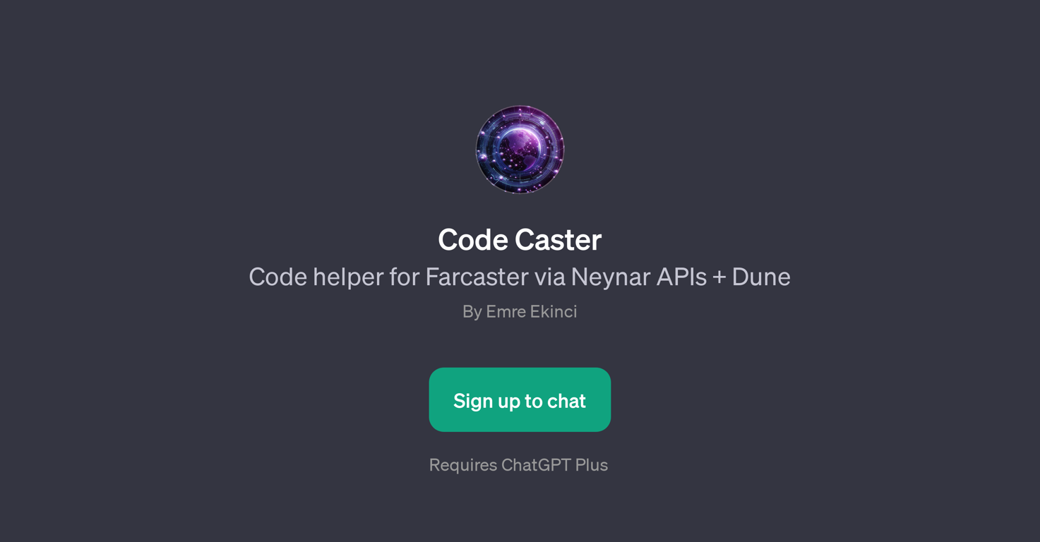 Code Caster website