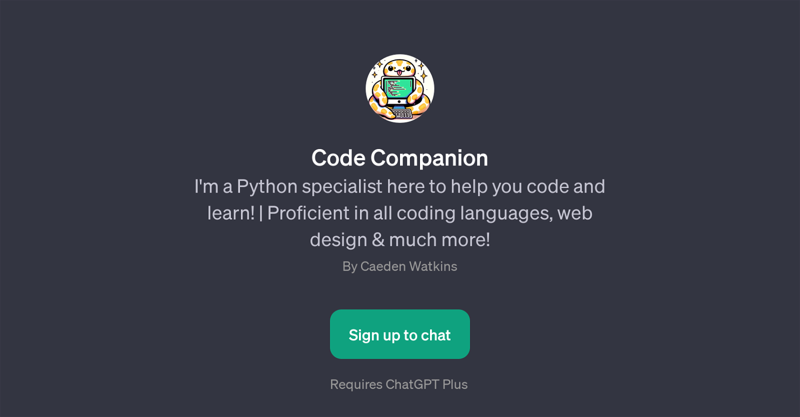 Code Companion website