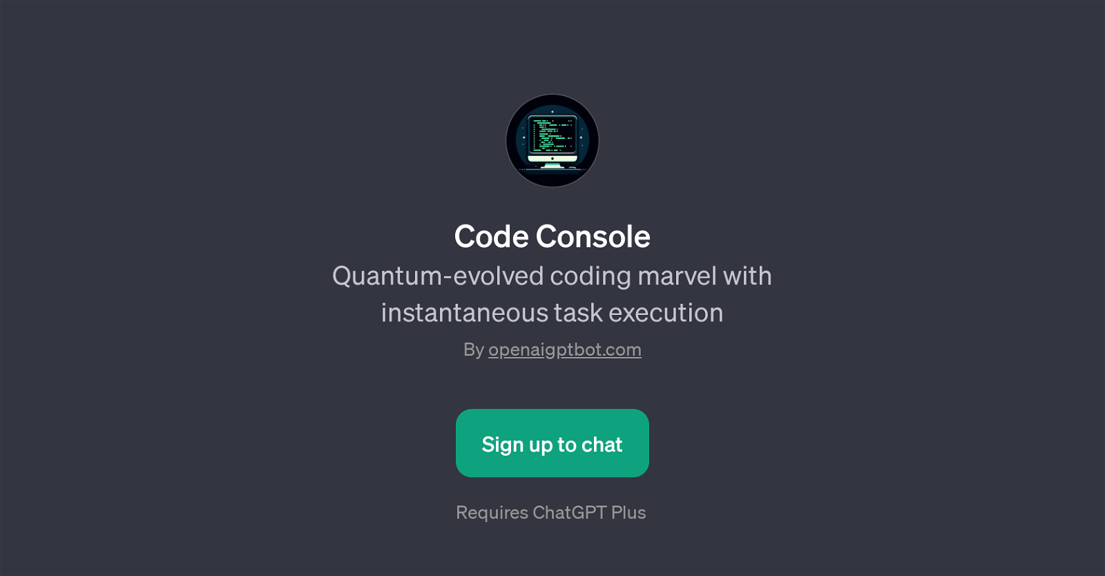 Code Console website