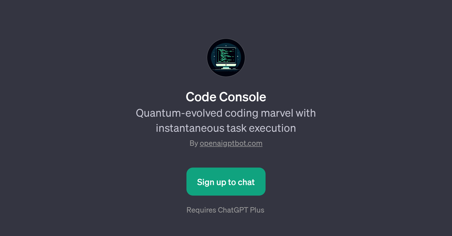 Code Console website
