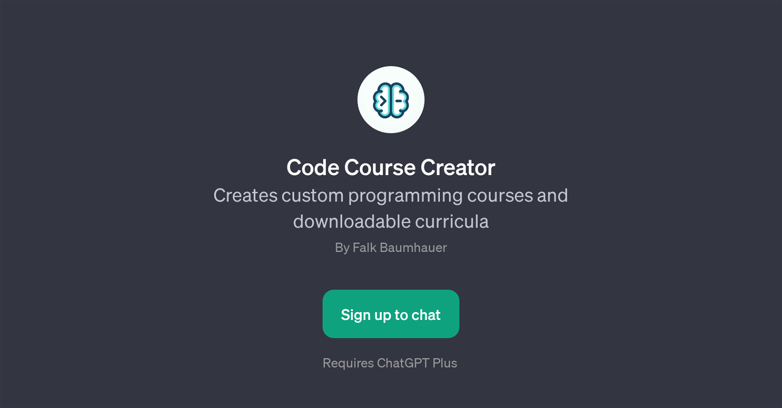 Code Course Creator website