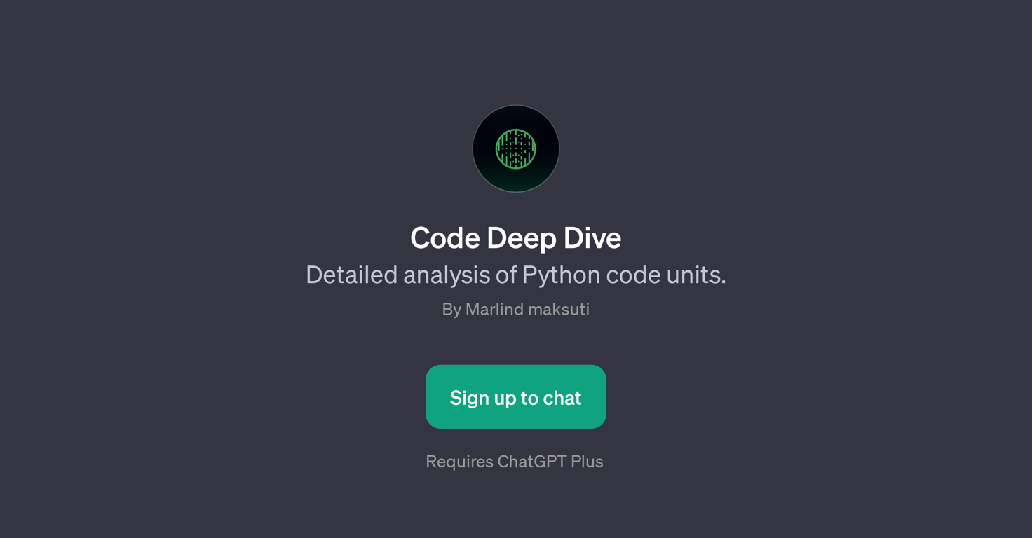 Code Deep Dive website