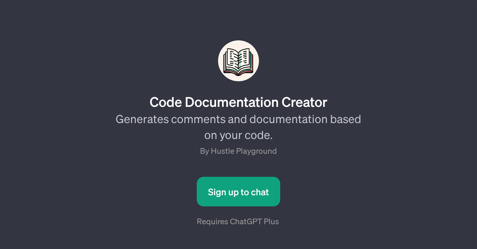 Code Documentation Creator website
