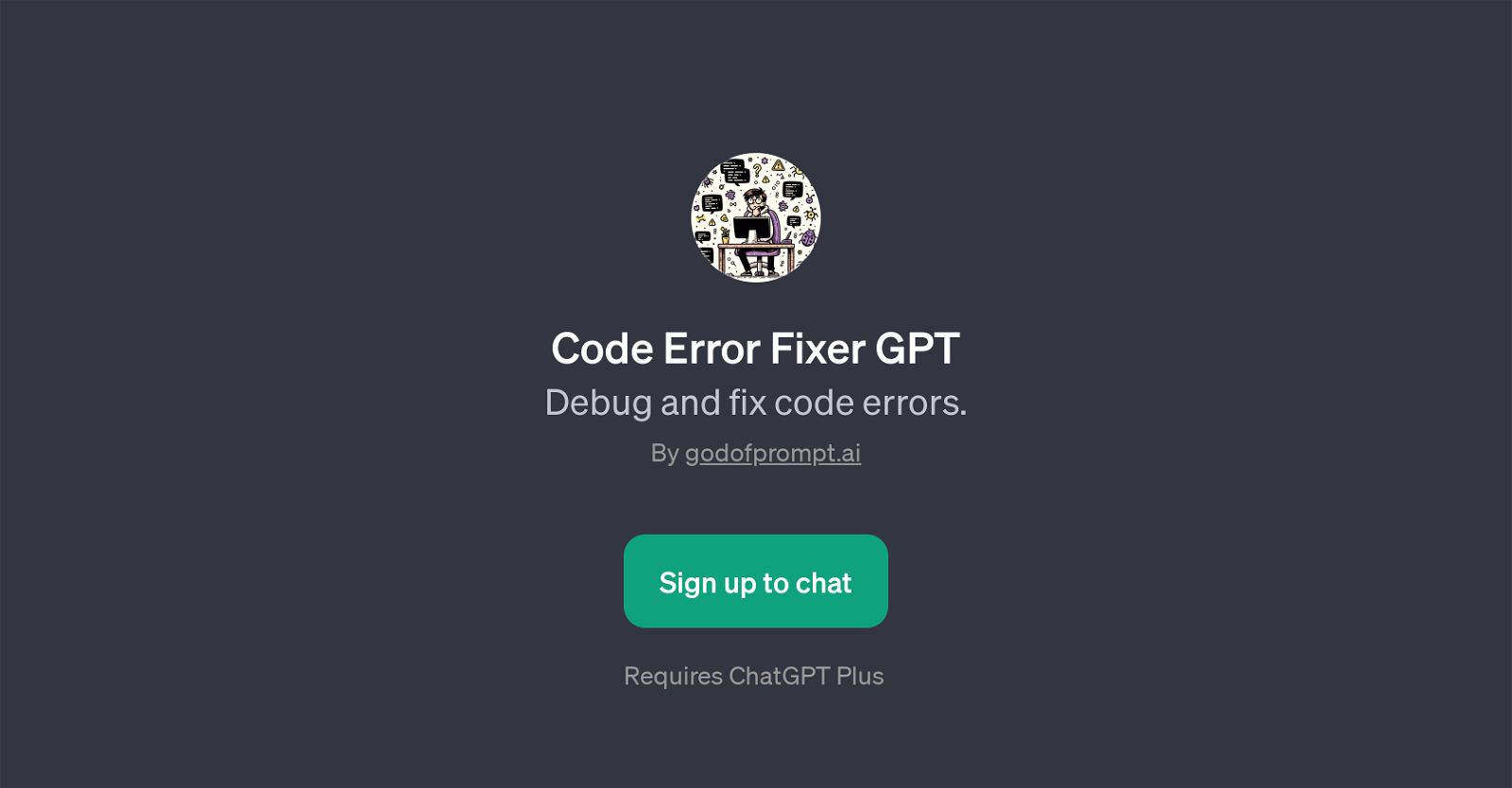 Code Error Fixer GPT website