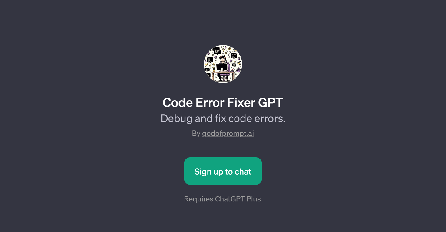Code Error Fixer GPT website