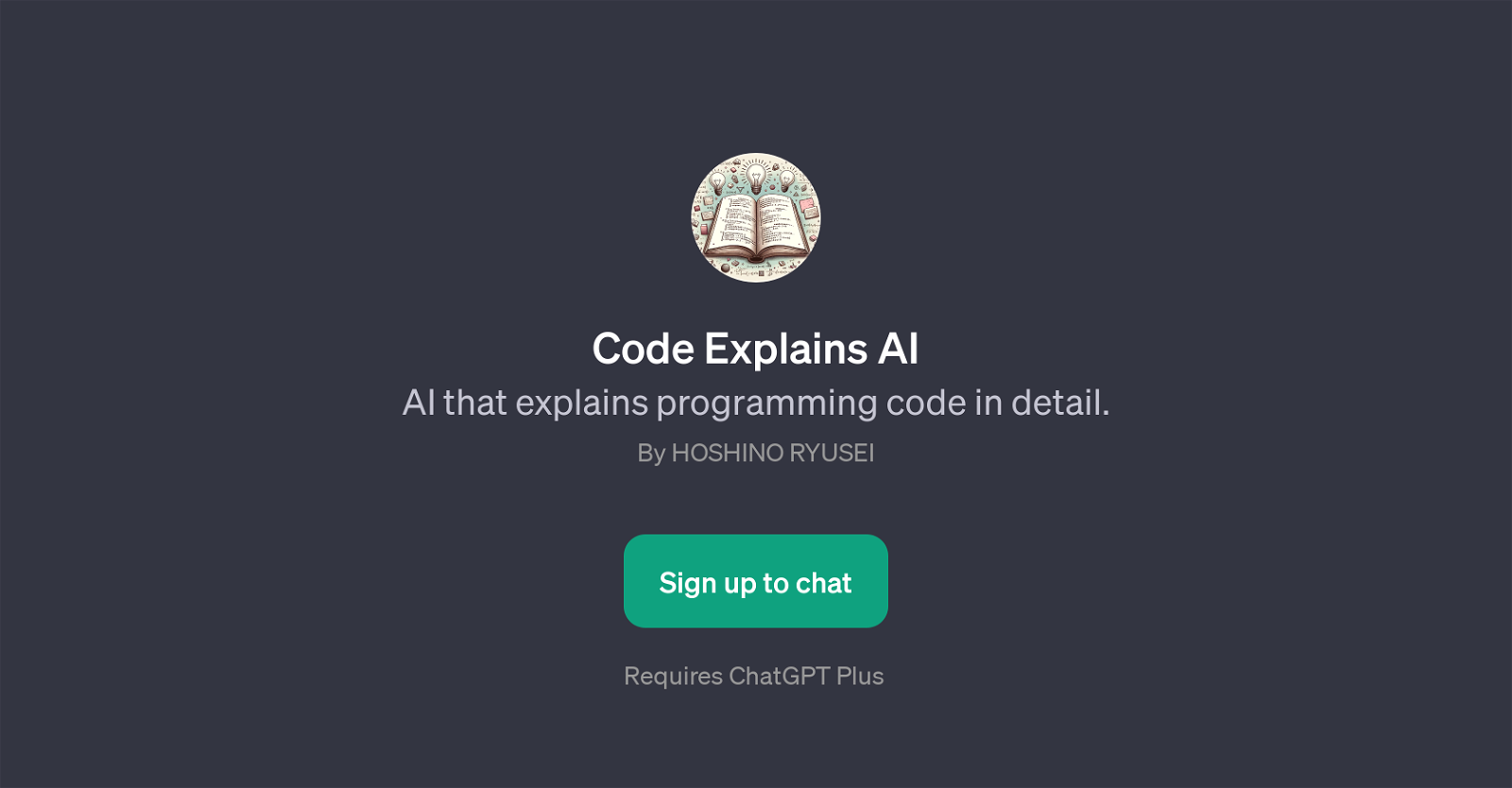 Code Explains AI website