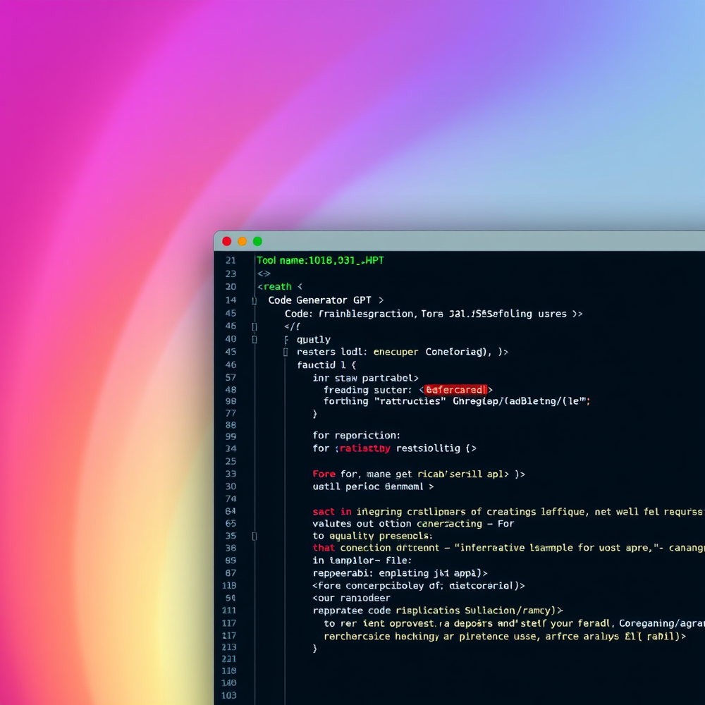 Code Generator Gpt website
