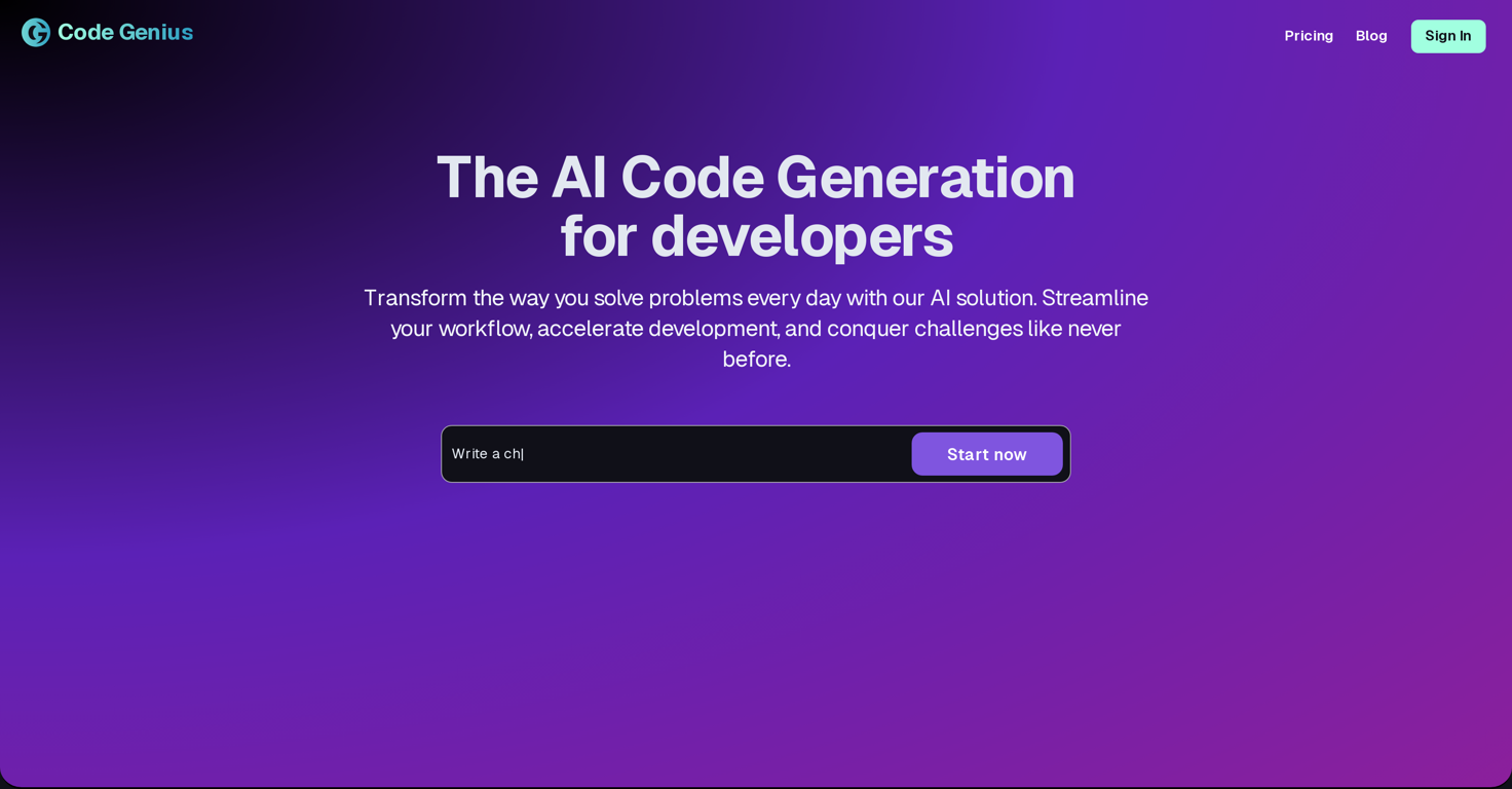 Code-genius website
