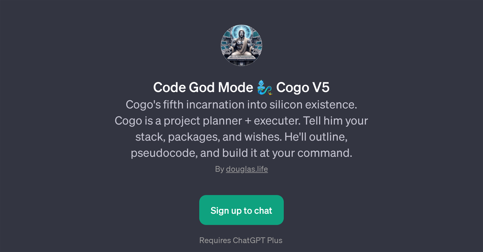 Code God Mode  Cogo V5 website