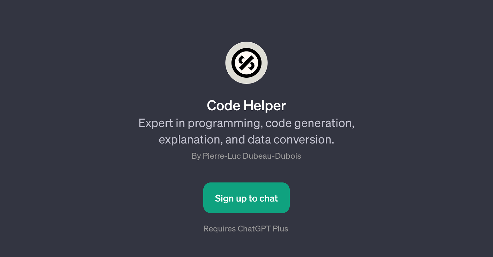 Code Helper website