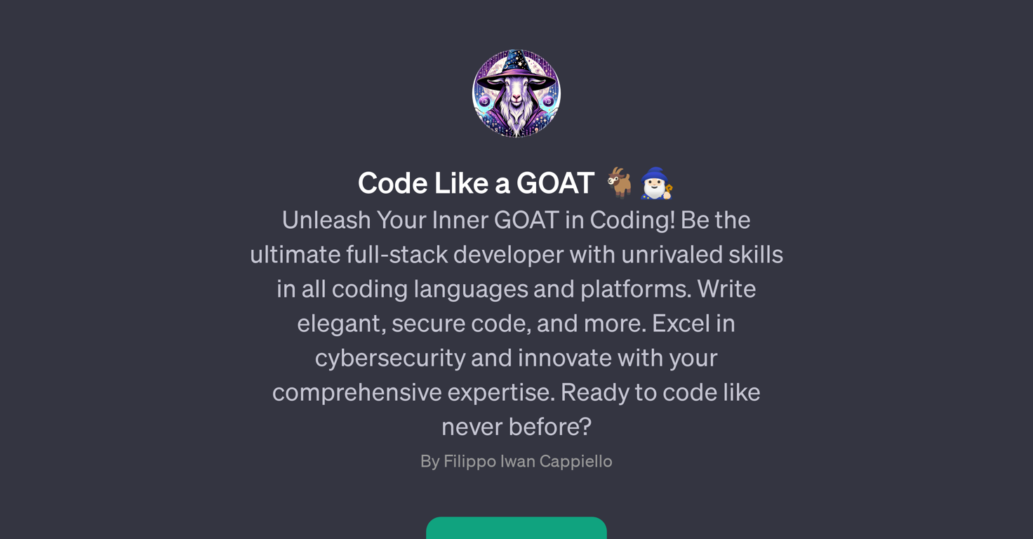 Code Like a GOAT website