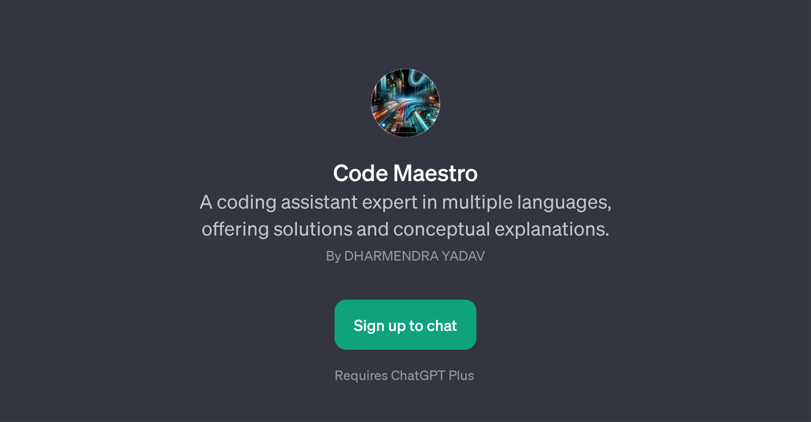 Code Maestro website