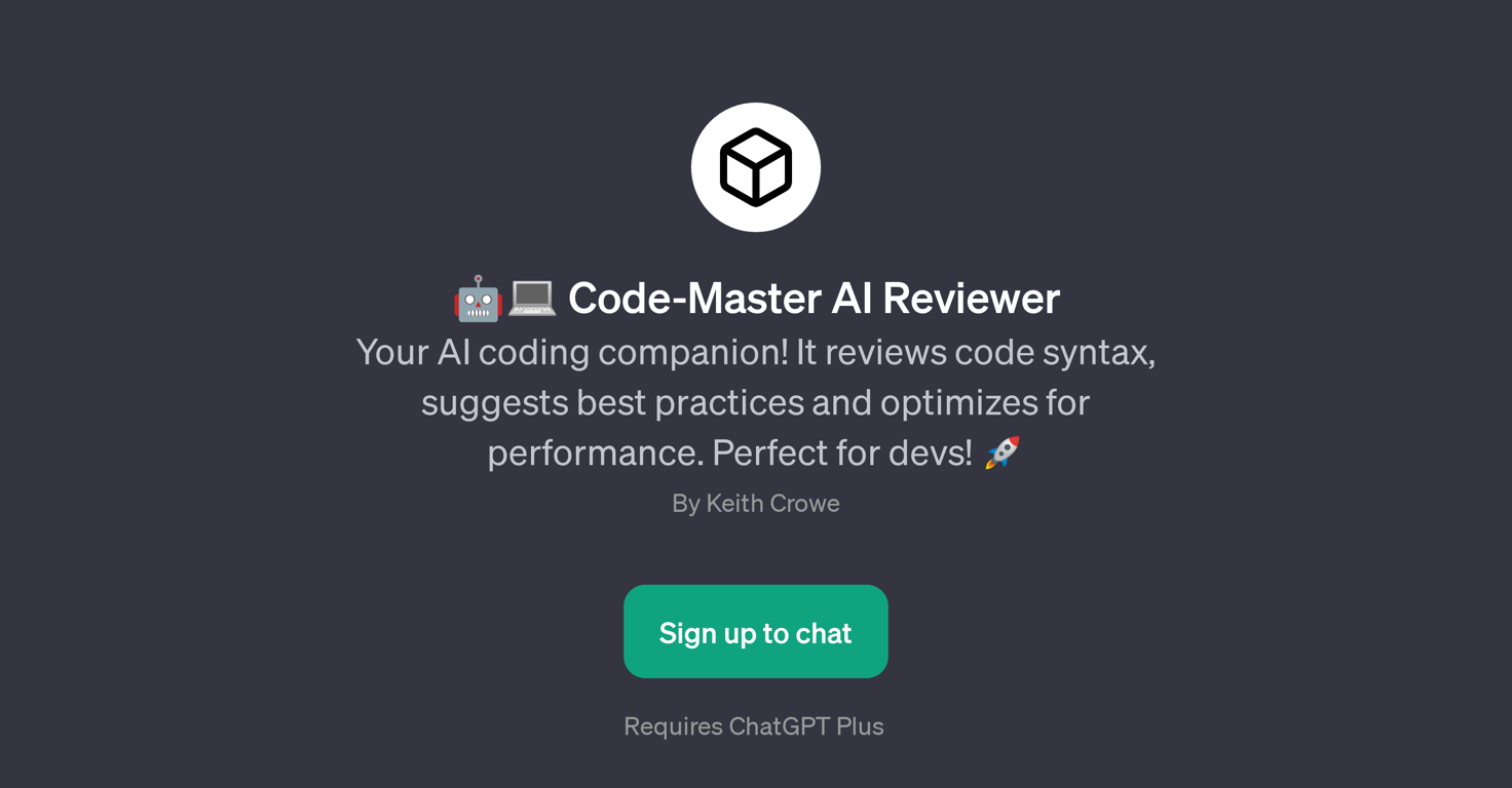 Code-Master AI Reviewer website