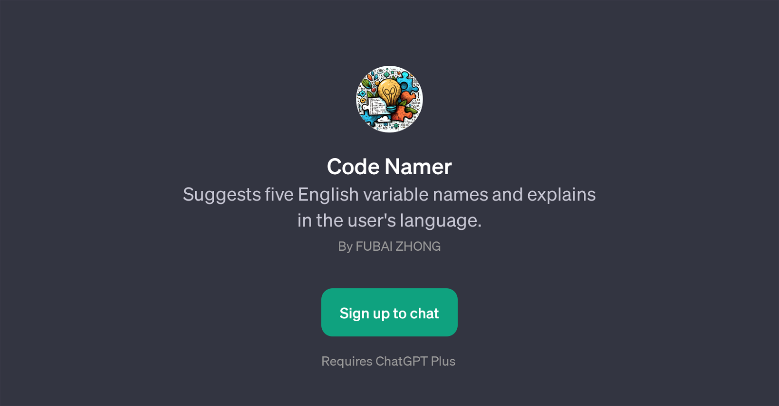Code Namer website