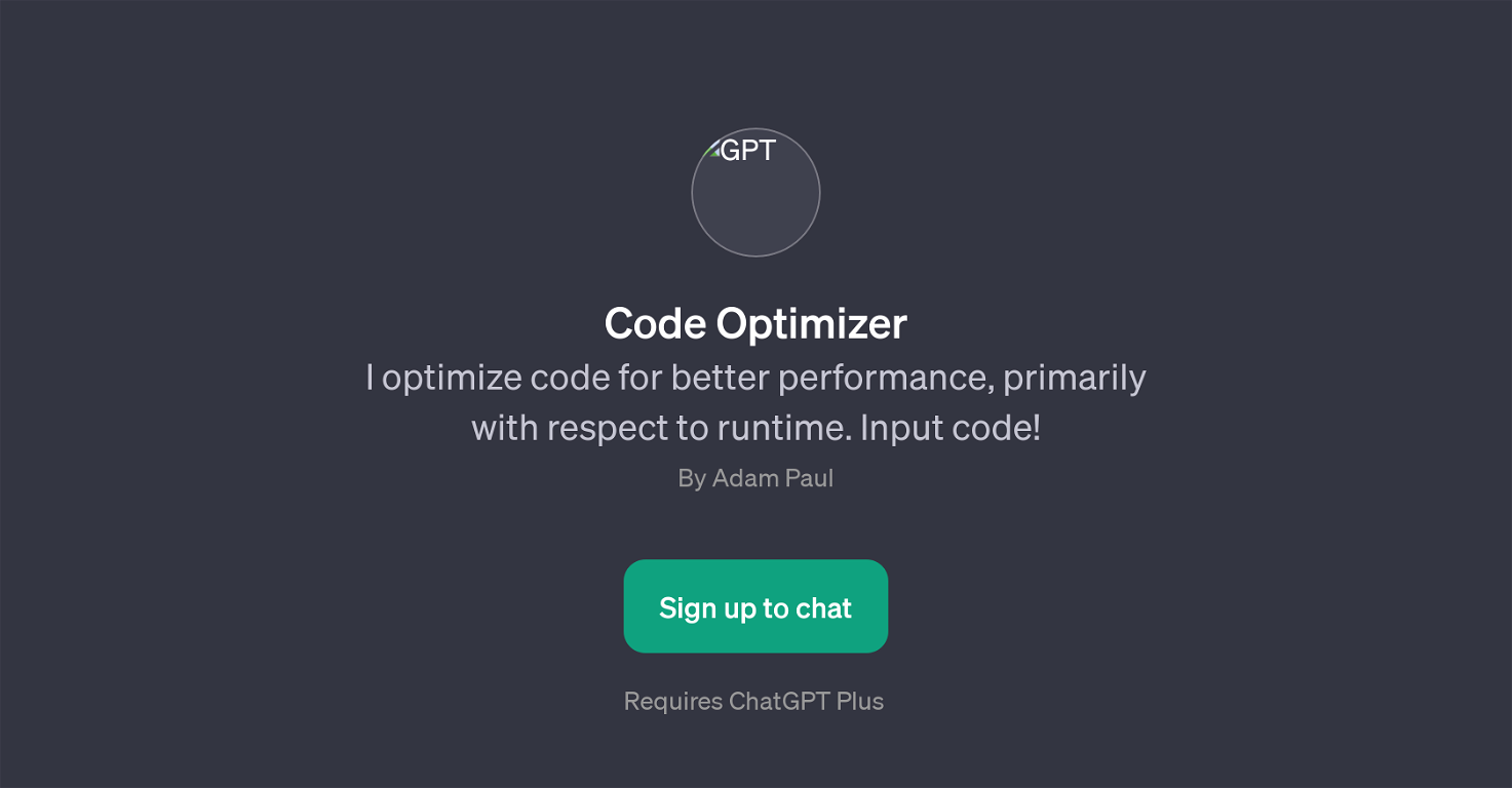 Code Optimizer website