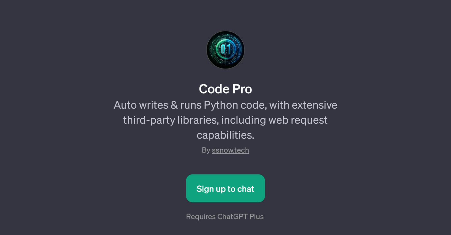 Code Pro website