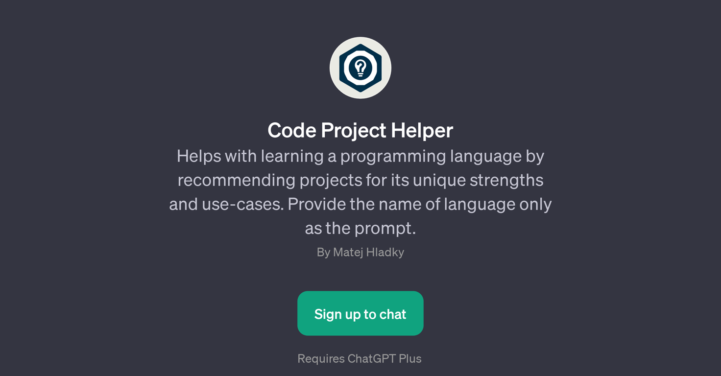 Code Project Helper website