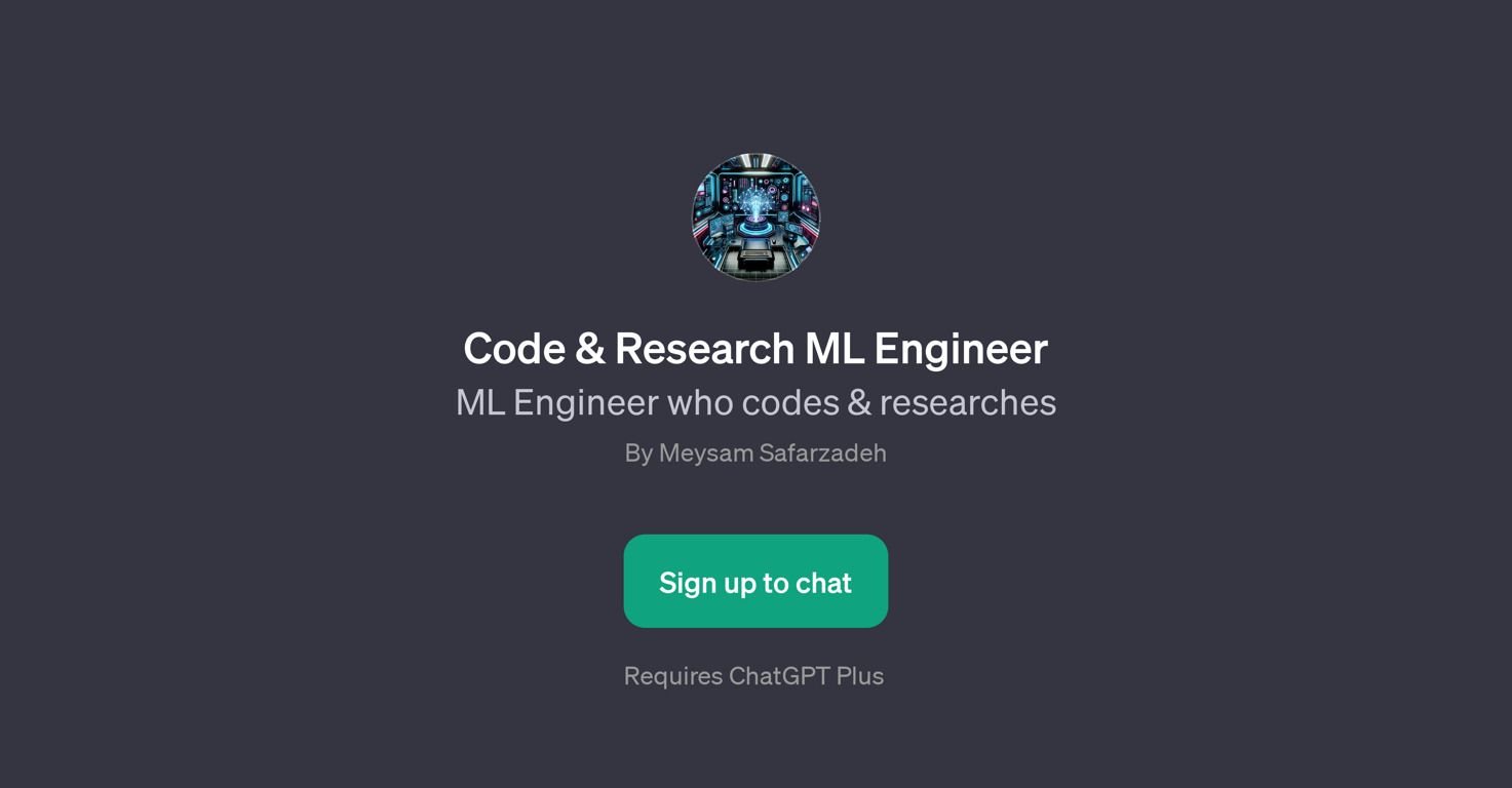 Code & Research ML Engineer website
