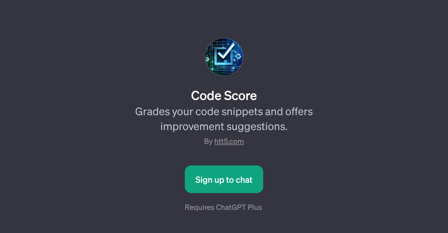 Code Score website