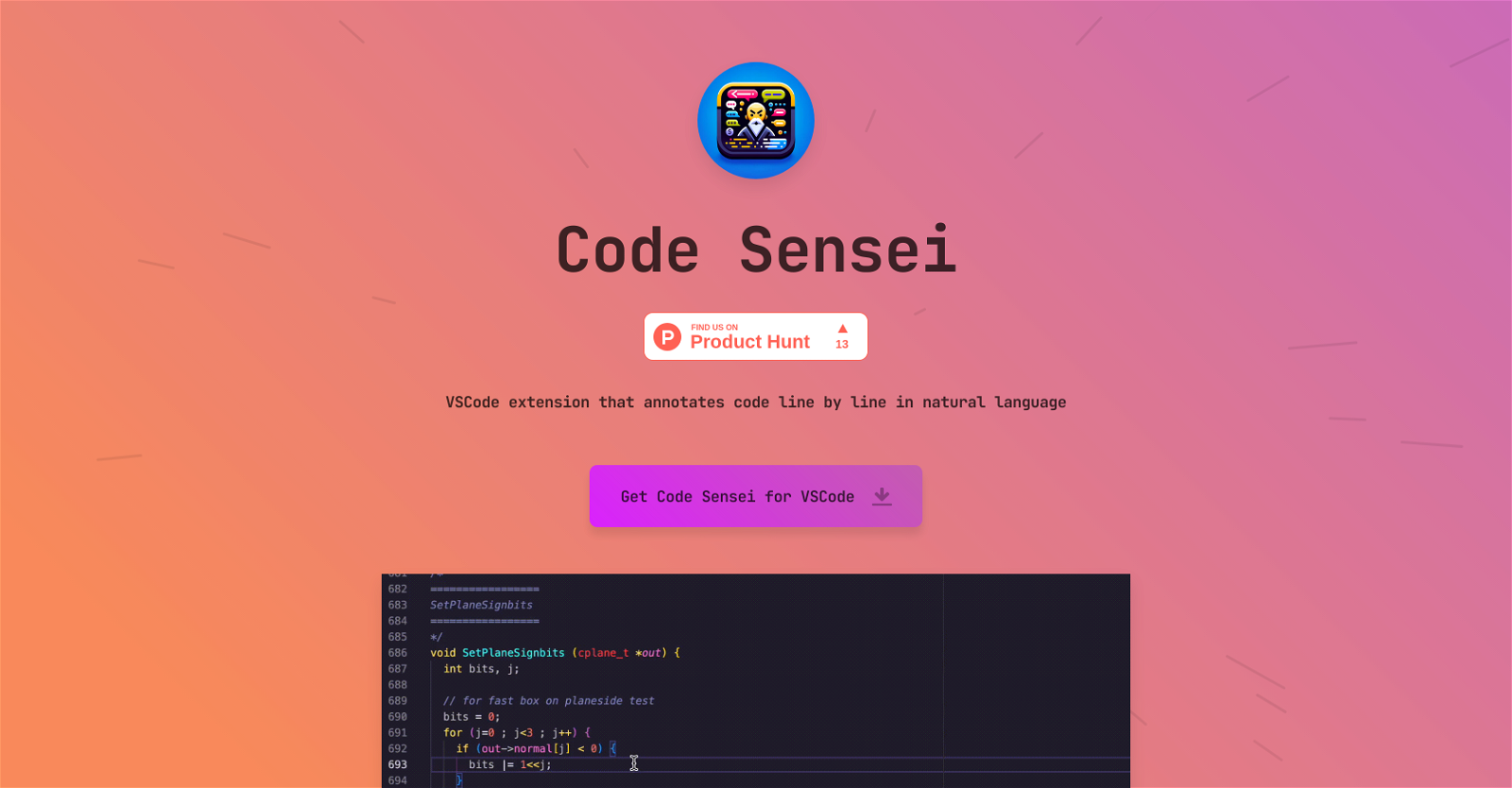 Code Sensei website