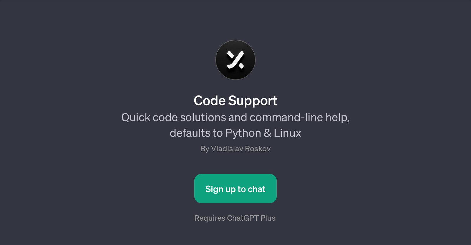 Code Support website