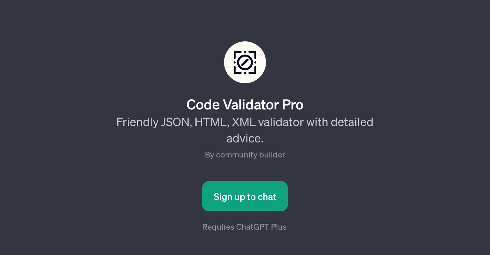Code Validator Pro website