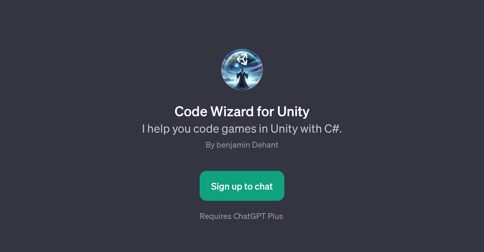 Code Wizard for Unity website