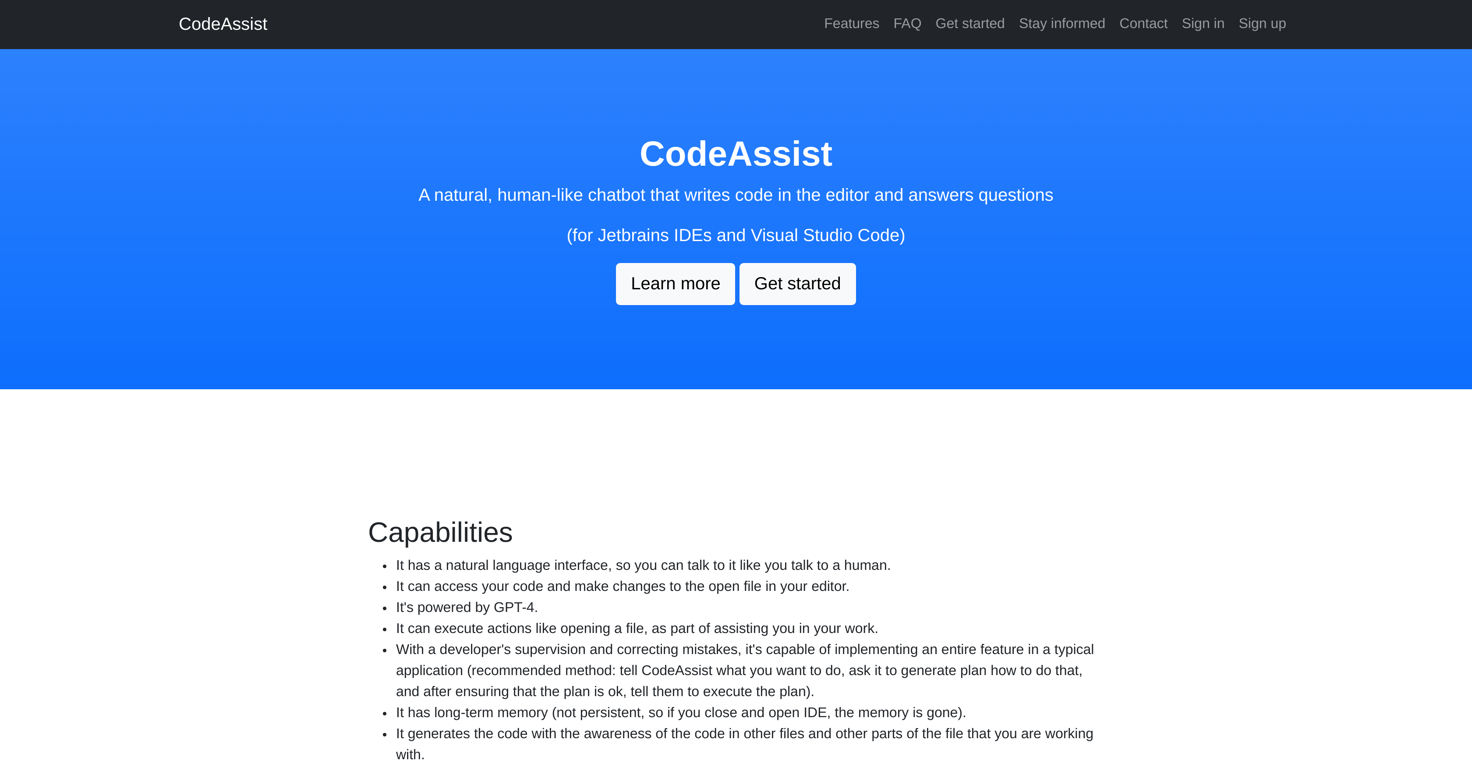 CodeAssist Tech website