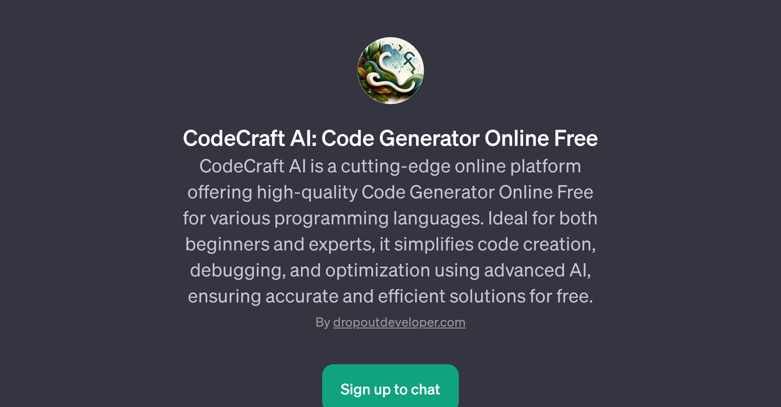 CodeCraft AI website