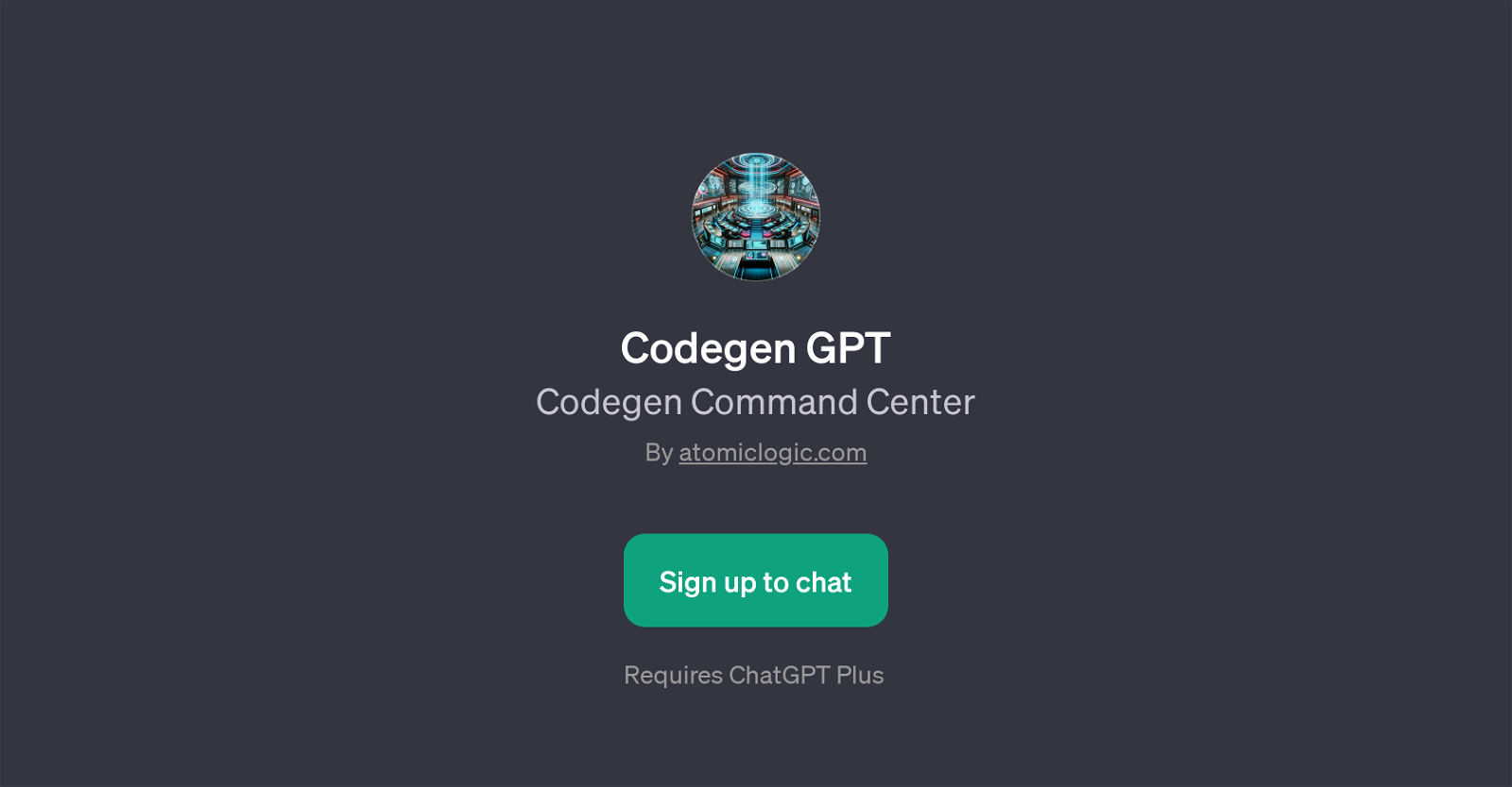Codegen GPT website