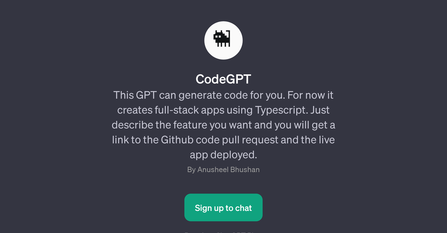 CodeGPT website