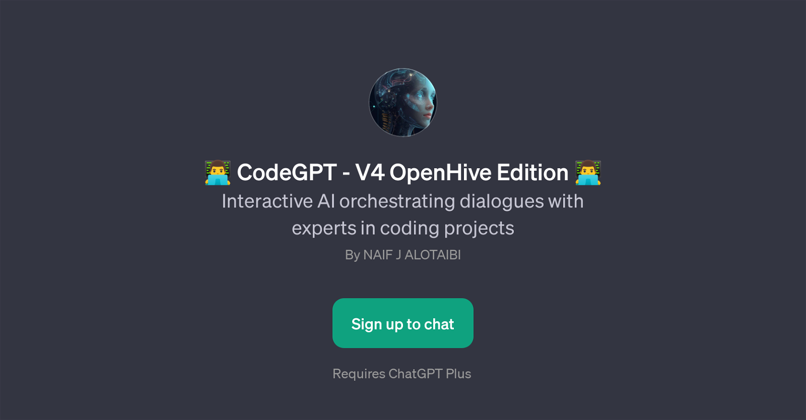 CodeGPT - V4 OpenHive Edition website