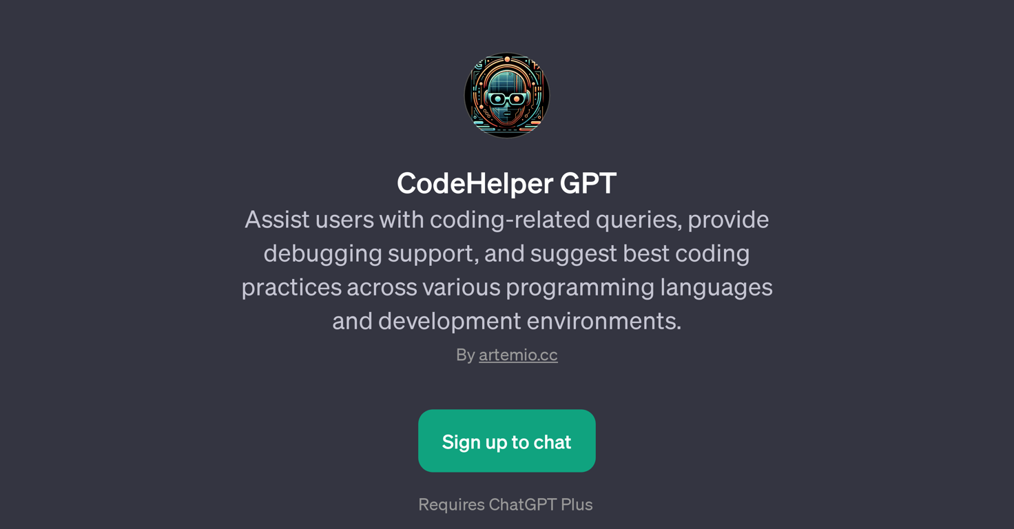 CodeHelper GPT website