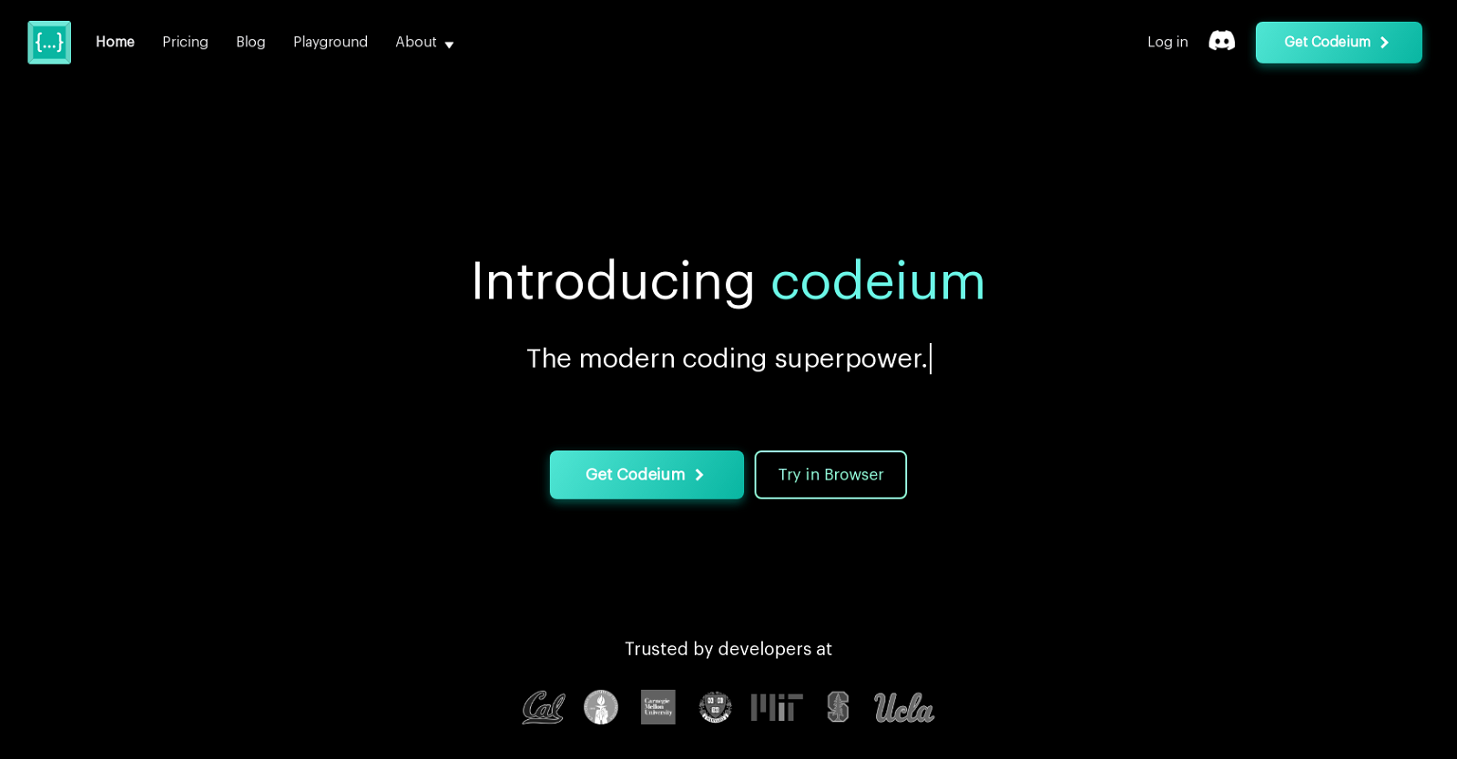 Codeium website