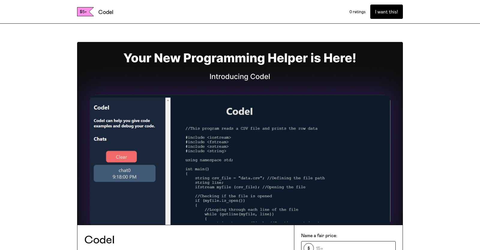 Codel website